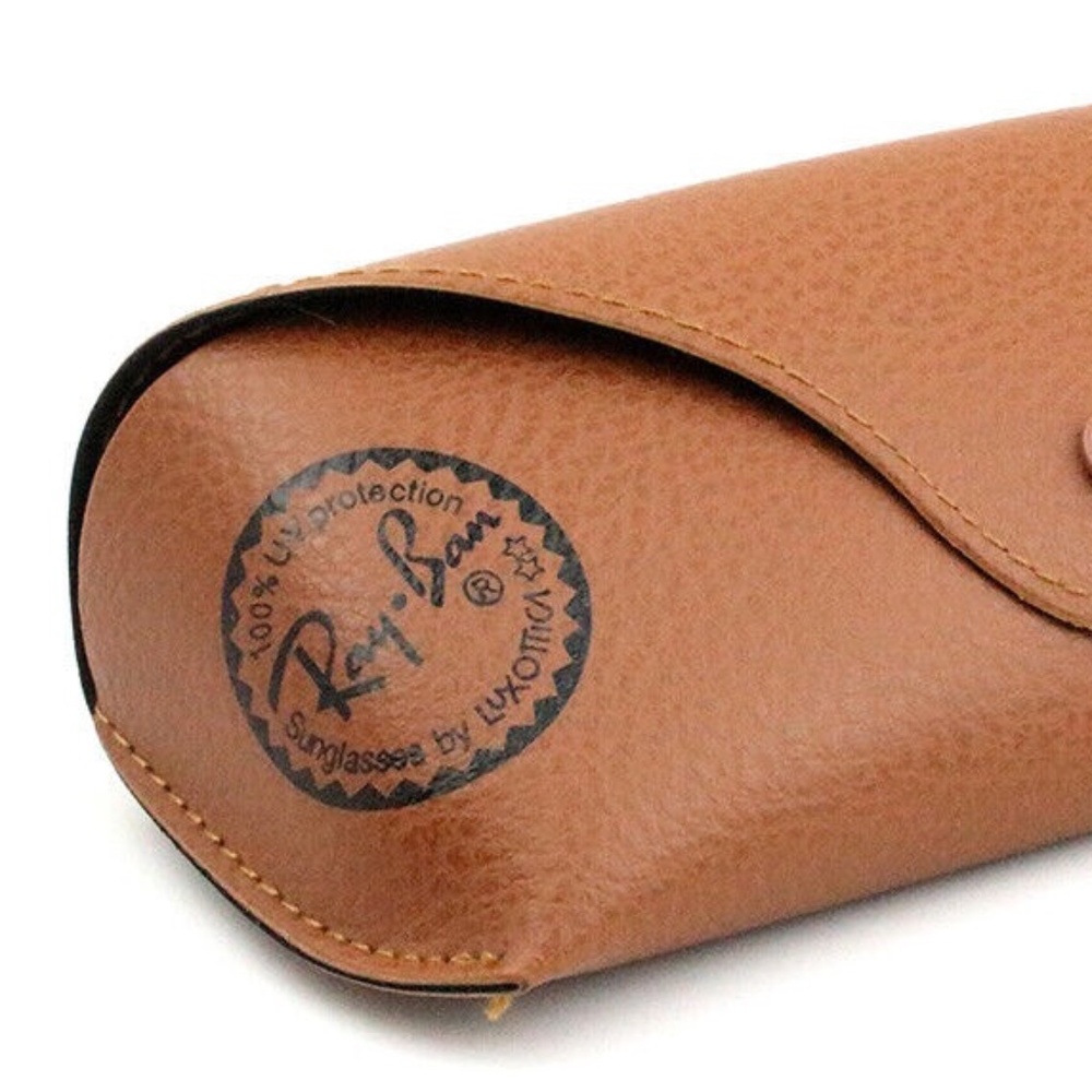 Ray-Ban Universal Sunglasses Case in Cognac Leather